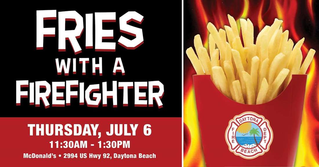 Fries with a firefighter
