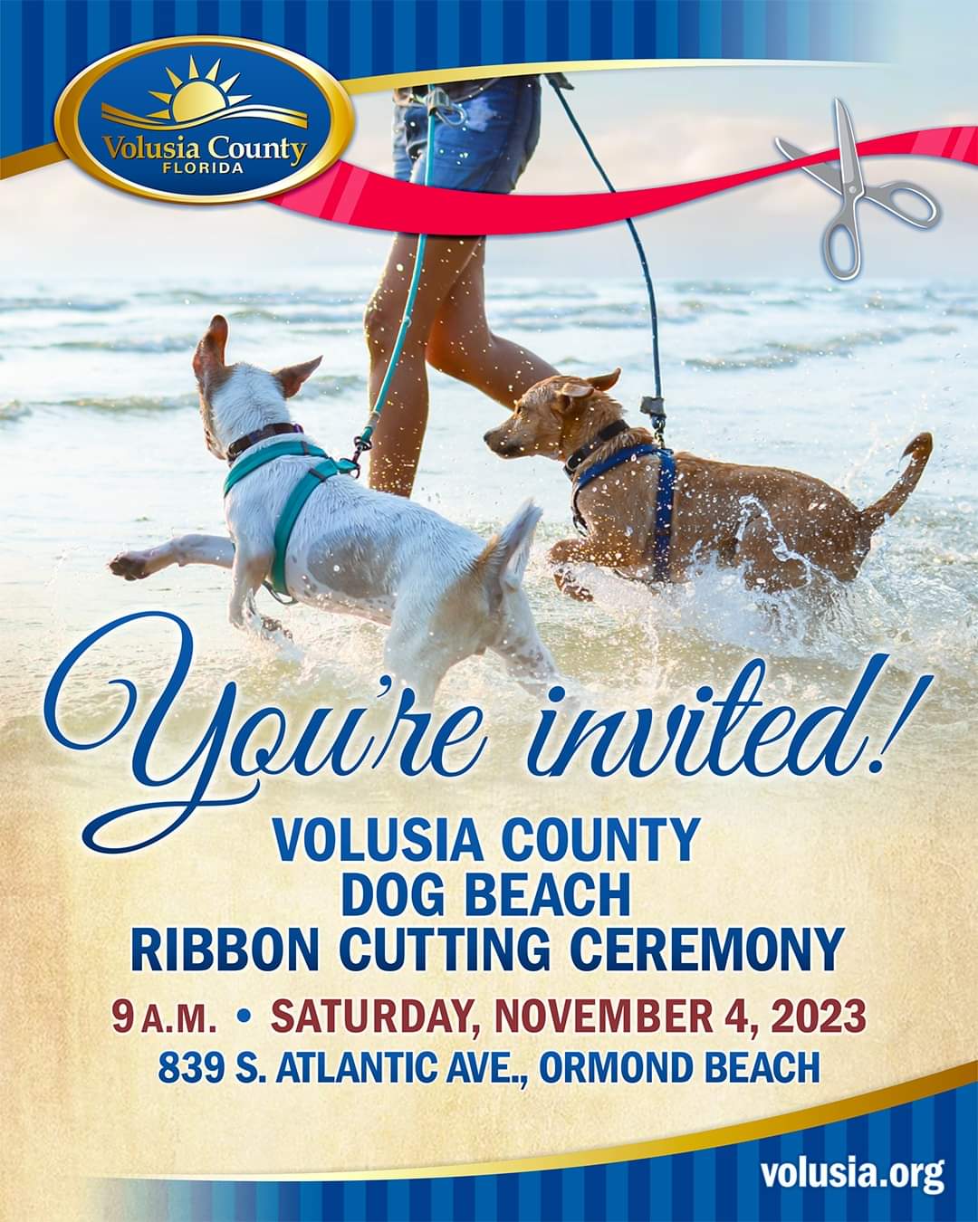 Volusia County Dog Beach Ribbon Cutting